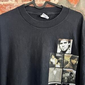 VTG 90s John Cougar Mellencamp Tour Men's Black T-shirt L 22x30